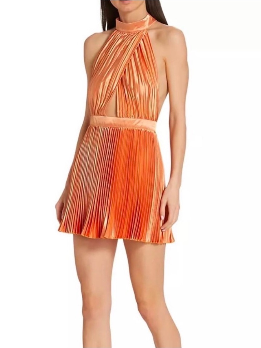 L’idee Renaissance Mini Dress Orange